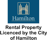 Rental Property Licenced by the City of Hamilton.